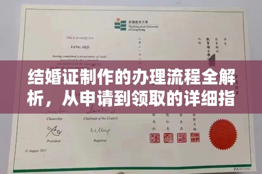 滨海结婚证制作的办理流程全解析，从申请到领取的详细指南