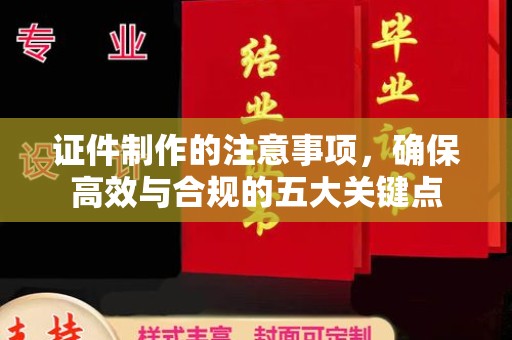 滨海证件制作的注意事项，确保高效与合规的五大关键点