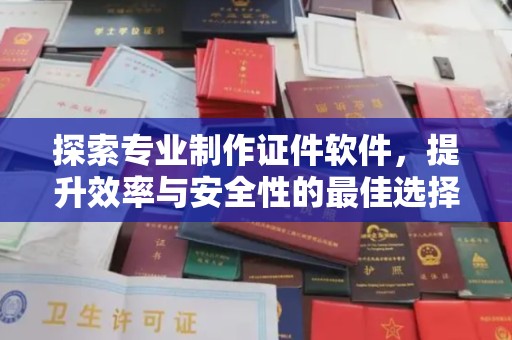 滨海探索专业制作证件软件，提升效率与安全性的最佳选择