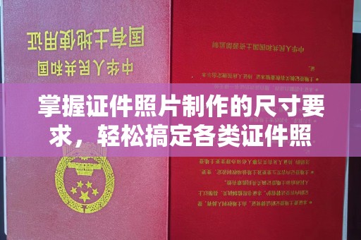 滨海掌握证件照片制作的尺寸要求，轻松搞定各类证件照