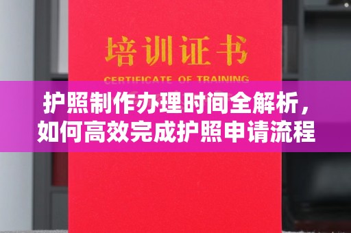 滨海护照制作办理时间全解析，如何高效完成护照申请流程