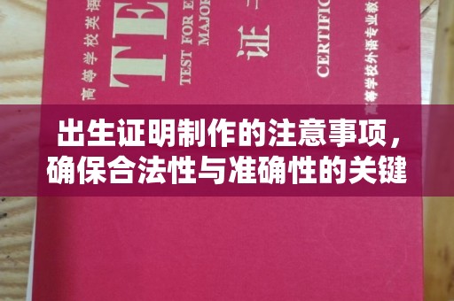 滨海出生证明制作的注意事项，确保合法性与准确性的关键步骤