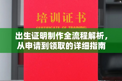 滨海出生证明制作全流程解析，从申请到领取的详细指南