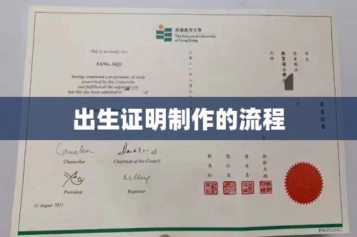 滨海出生证明制作的流程